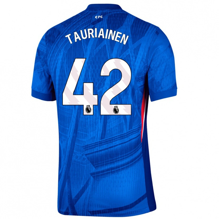 Danxen Kinder Jimi Tauriainen #42 Blau Weiß Heimtrikot Trikot 2025/26 T-Shirt