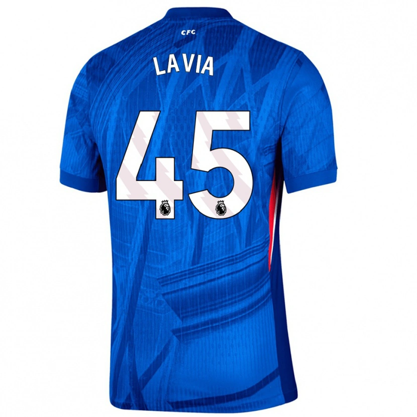 Danxen Kinder Roméo Lavia #45 Blau Weiß Heimtrikot Trikot 2025/26 T-Shirt
