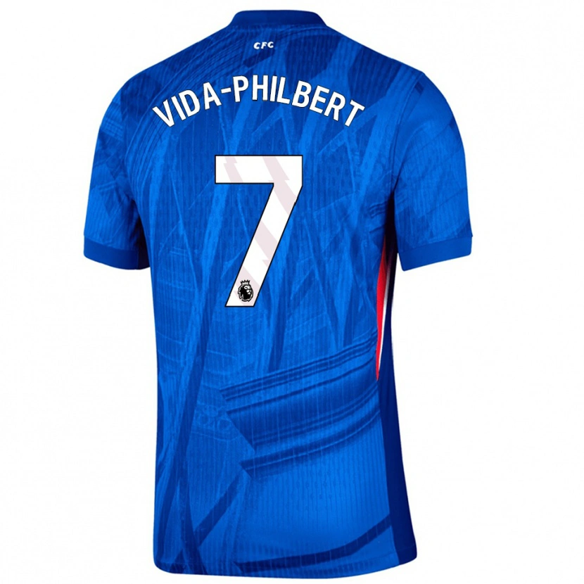 Danxen Kinder Joel Philbert #7 Blau Weiß Heimtrikot Trikot 2025/26 T-Shirt