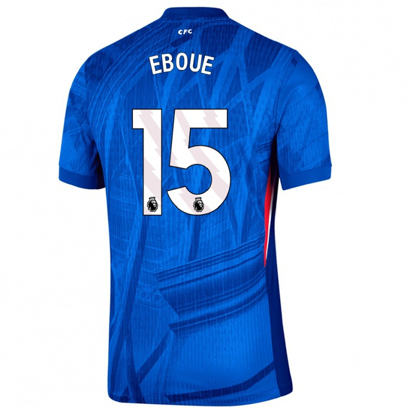 Danxen Kinder Mathis Eboué #15 Blau Weiß Heimtrikot Trikot 2025/26 T-Shirt