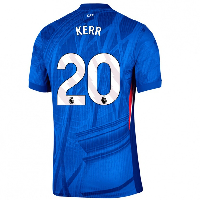 Danxen Kinder Sam Kerr #20 Blau Weiß Heimtrikot Trikot 2025/26 T-Shirt