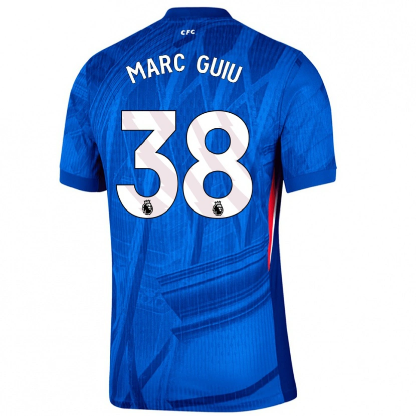 Danxen Kinder Marc Guiu #38 Blau Weiß Heimtrikot Trikot 2025/26 T-Shirt