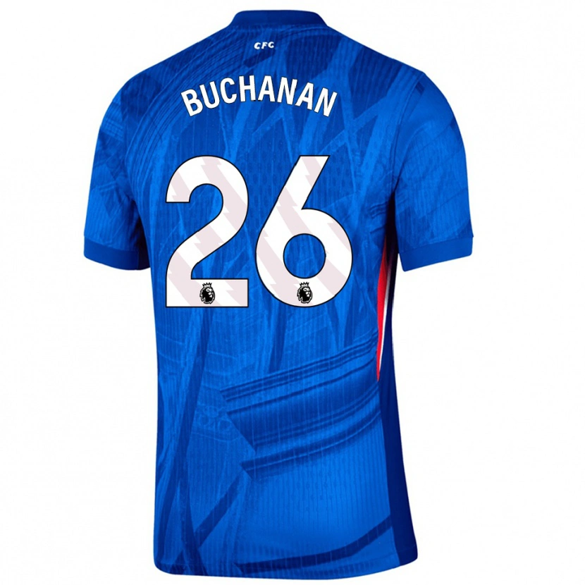Danxen Kinder Kadeisha Buchanan #26 Blau Weiß Heimtrikot Trikot 2025/26 T-Shirt
