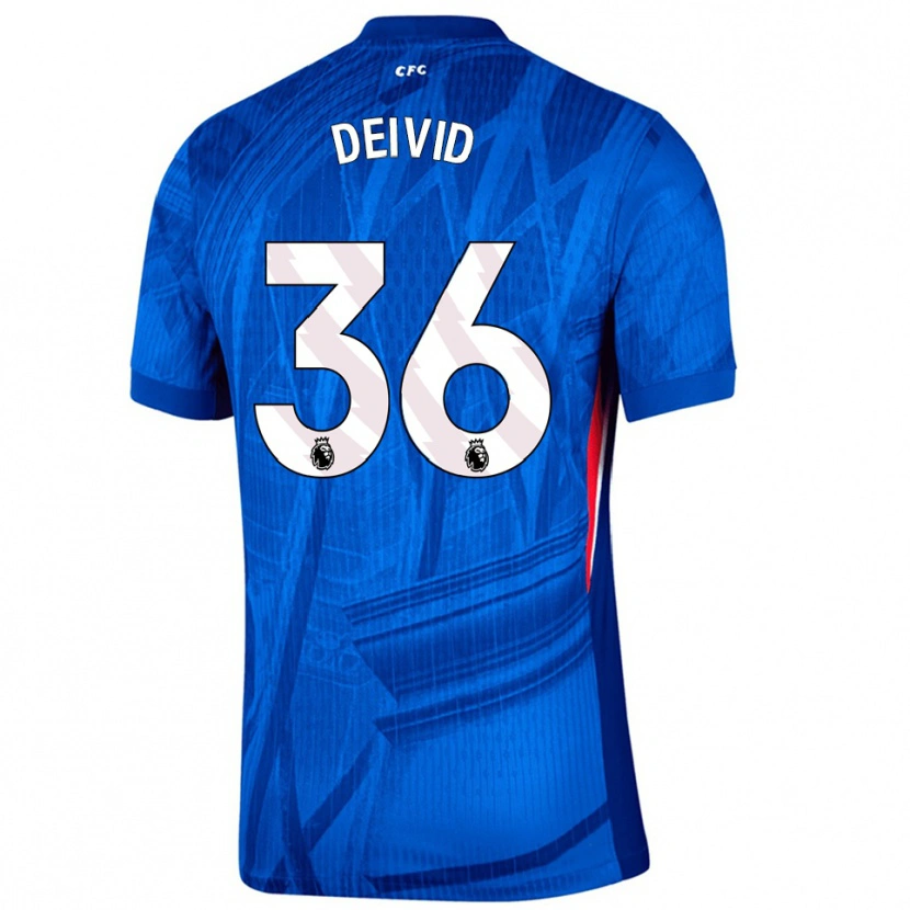 Danxen Kinder Deivid Washington #36 Blau Weiß Heimtrikot Trikot 2025/26 T-Shirt
