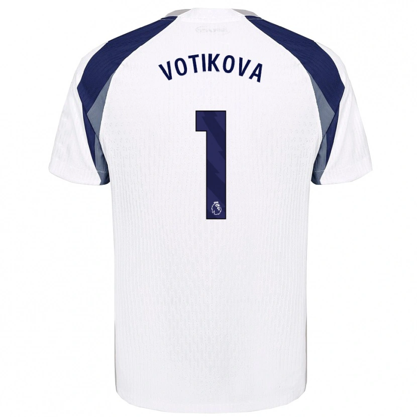 Danxen Kinder Barbora Votíková #1 Weiß Marineblau Heimtrikot Trikot 2025/26 T-Shirt