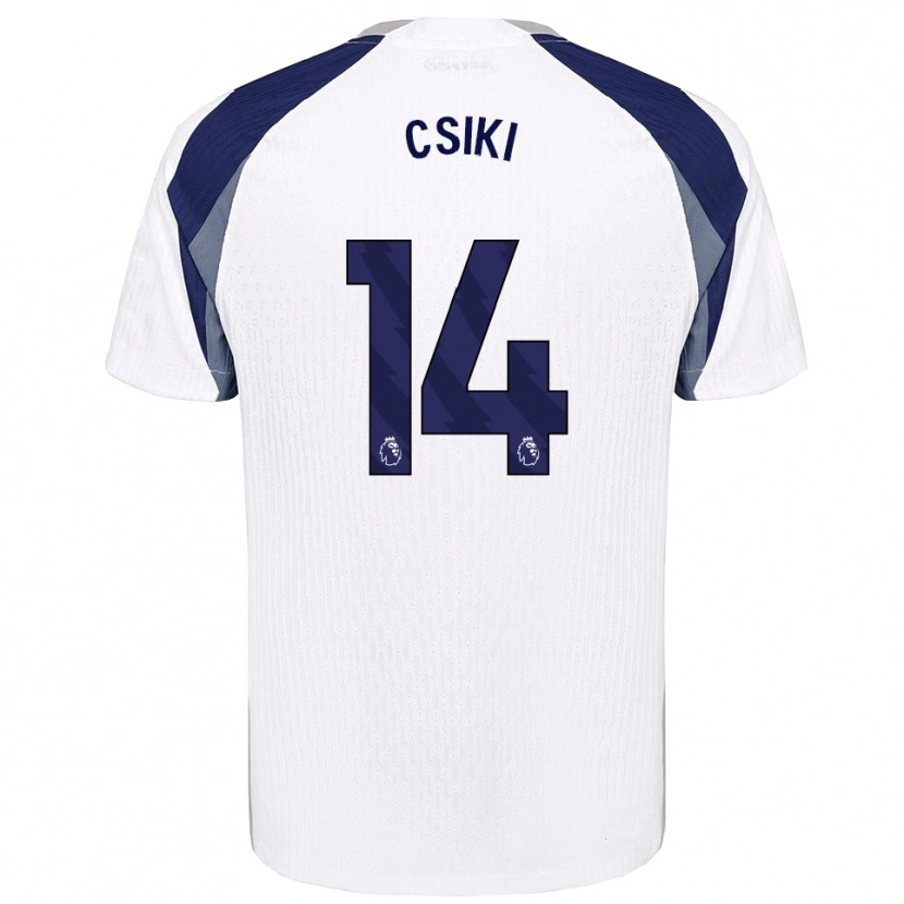 Danxen Kinder Anna Csiki #14 Weiß Marineblau Heimtrikot Trikot 2025/26 T-Shirt