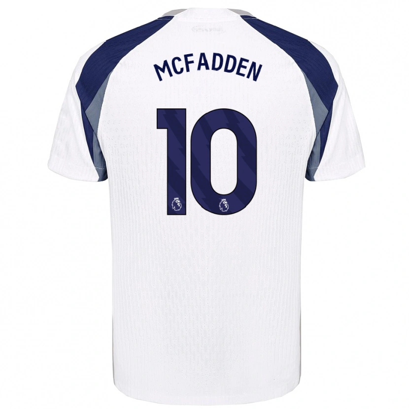 Danxen Kinder Max Mcfadden #10 Weiß Marineblau Heimtrikot Trikot 2025/26 T-Shirt