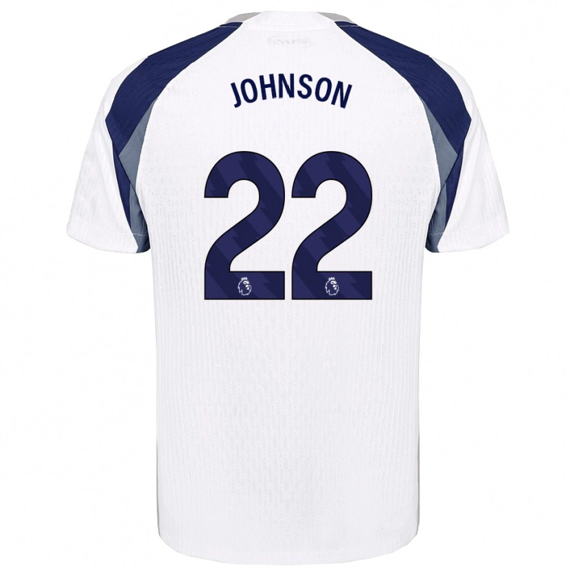 Danxen Kinder Brennan Johnson #22 Weiß Marineblau Heimtrikot Trikot 2025/26 T-Shirt