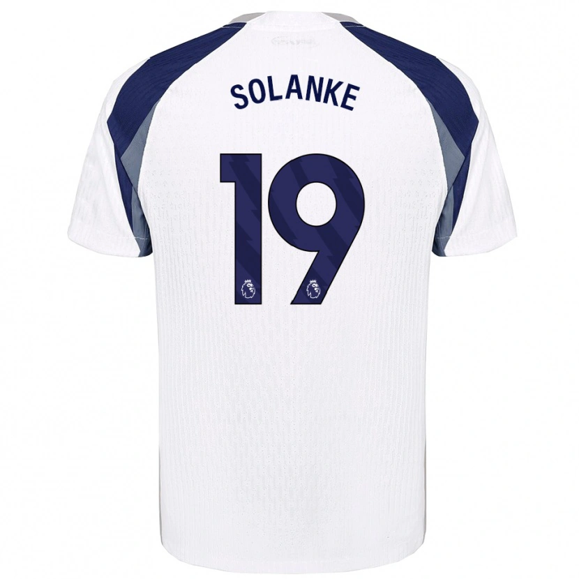 Danxen Kinder Dominic Solanke #19 Weiß Marineblau Heimtrikot Trikot 2025/26 T-Shirt