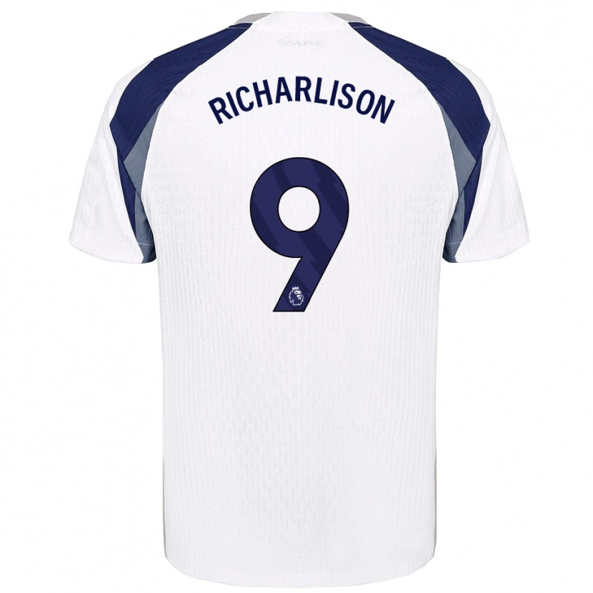 Danxen Kinder Richarlison #9 Weiß Marineblau Heimtrikot Trikot 2025/26 T-Shirt