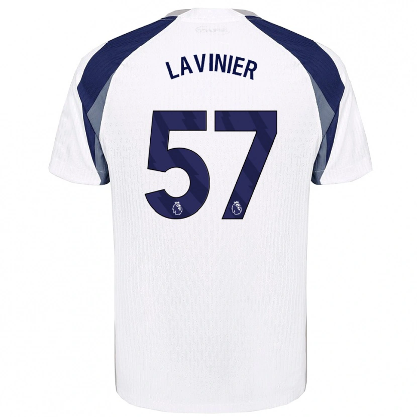 Danxen Kinder Marcel Lavinier #57 Weiß Marineblau Heimtrikot Trikot 2025/26 T-Shirt