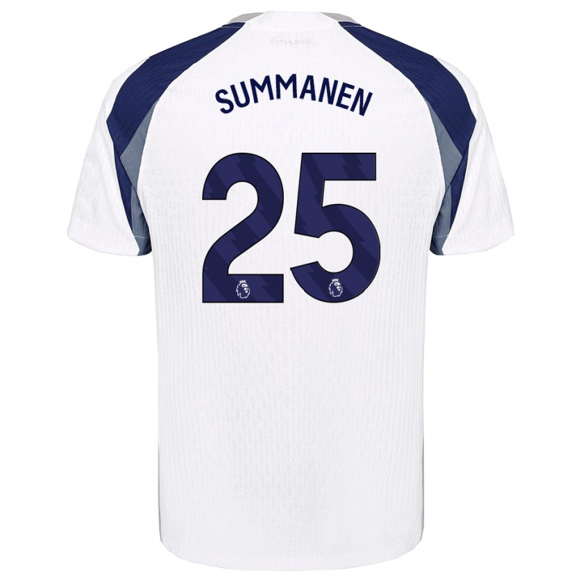 Danxen Kinder Eveliina Summanen #25 Weiß Marineblau Heimtrikot Trikot 2025/26 T-Shirt