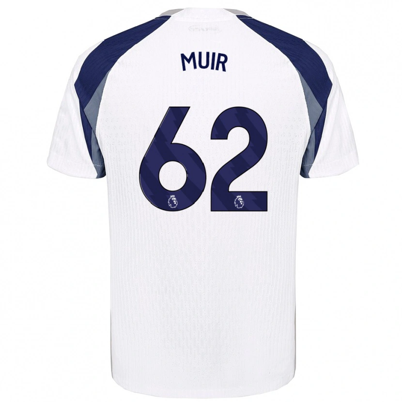 Danxen Kinder Marqes Muir #62 Weiß Marineblau Heimtrikot Trikot 2025/26 T-Shirt