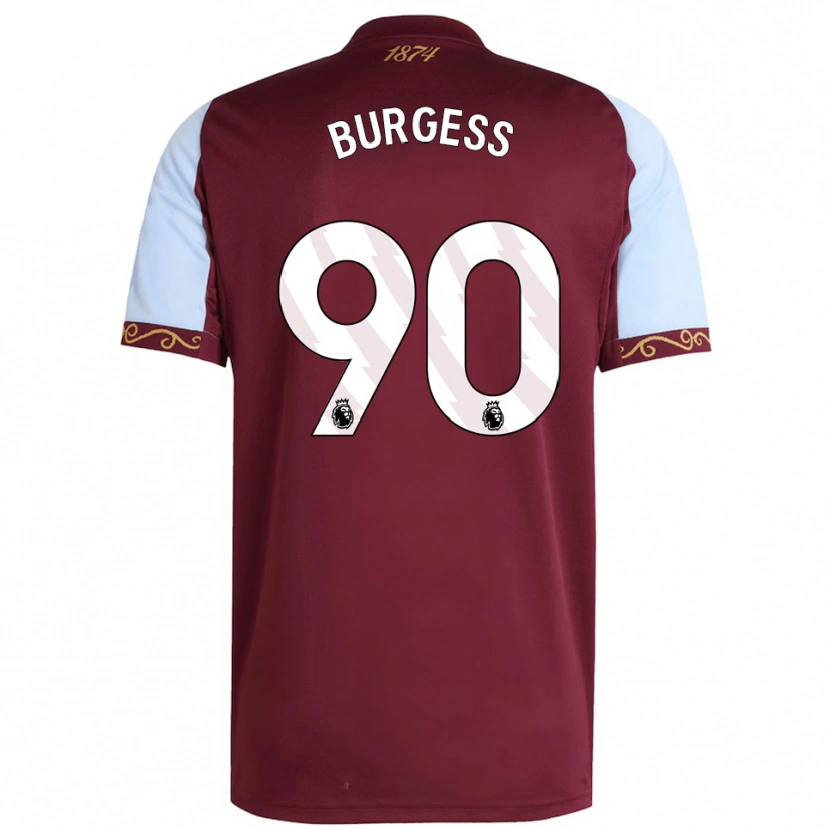 Danxen Kinder Woody Burgess #90 Burgunderrot Himmelblau Heimtrikot Trikot 2025/26 T-Shirt