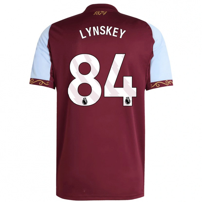 Danxen Kinder Alfie Lynskey #84 Burgunderrot Himmelblau Heimtrikot Trikot 2025/26 T-Shirt
