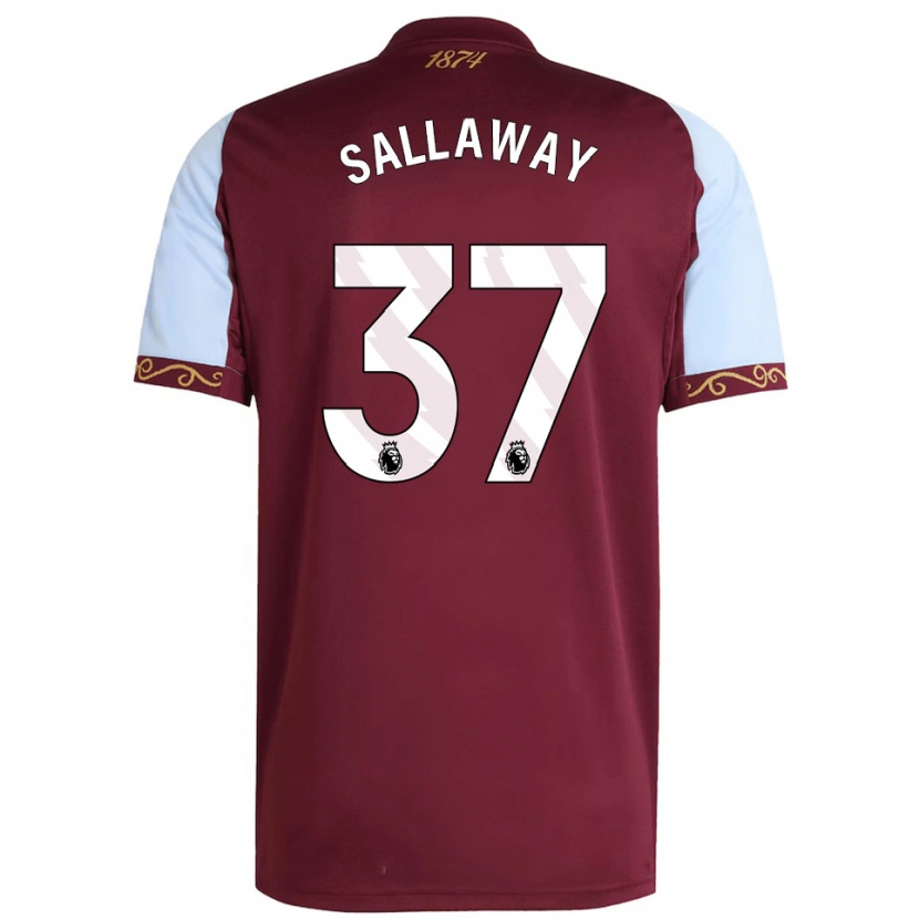 Danxen Kinder Lydia Sallaway #37 Burgunderrot Himmelblau Heimtrikot Trikot 2025/26 T-Shirt