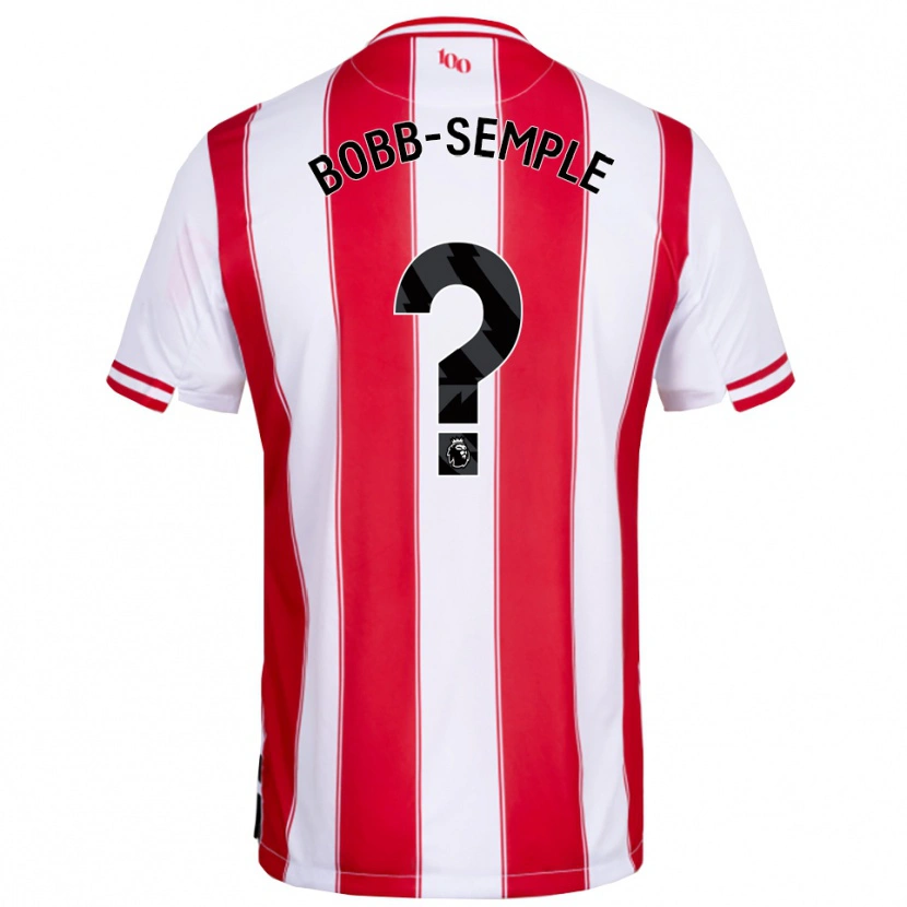 Danxen Kinder Domeiro Bobb-Semple #0 Rot Weiß Heimtrikot Trikot 2025/26 T-Shirt