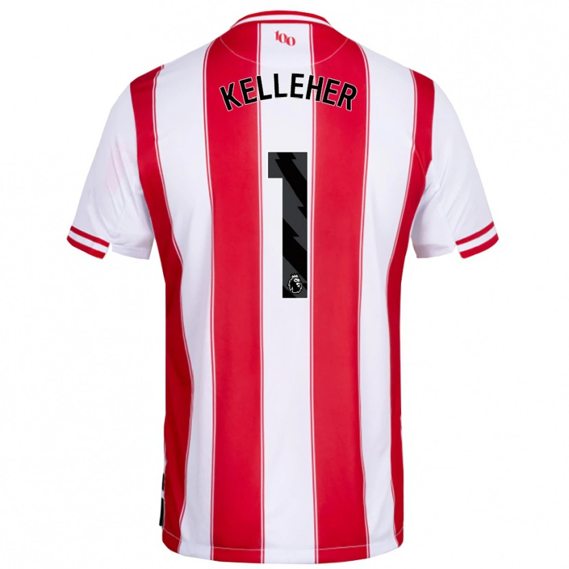 Danxen Kinder Caoimhín Kelleher #1 Rot Weiß Heimtrikot Trikot 2025/26 T-Shirt
