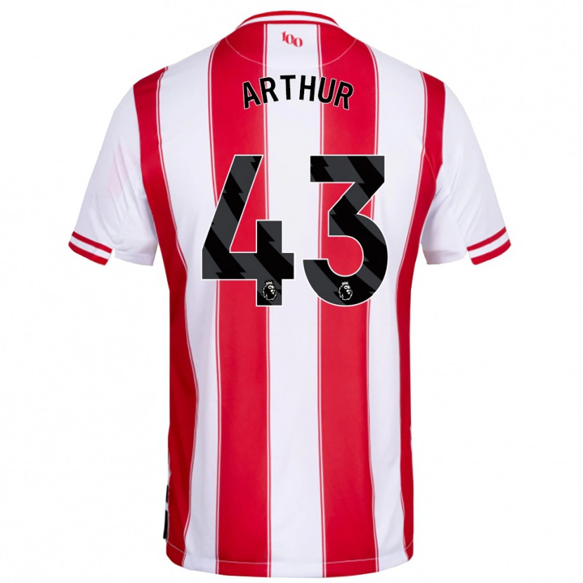 Danxen Kinder Benjamin Arthur #43 Rot Weiß Heimtrikot Trikot 2025/26 T-Shirt