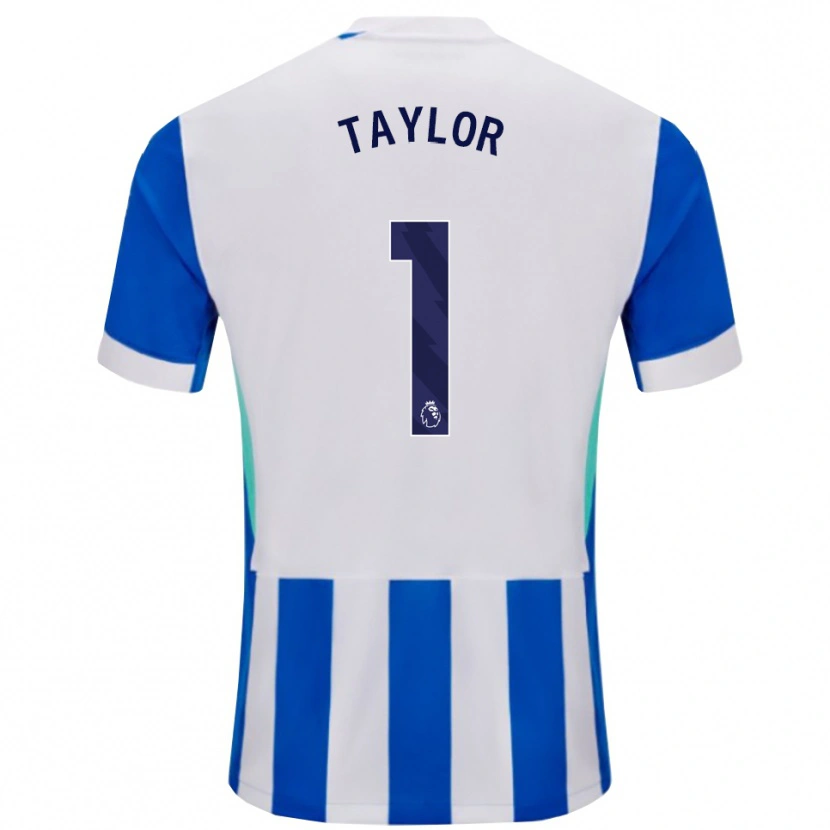 Danxen Kinder Finley Taylor #1 Blau Weiß Heimtrikot Trikot 2025/26 T-Shirt