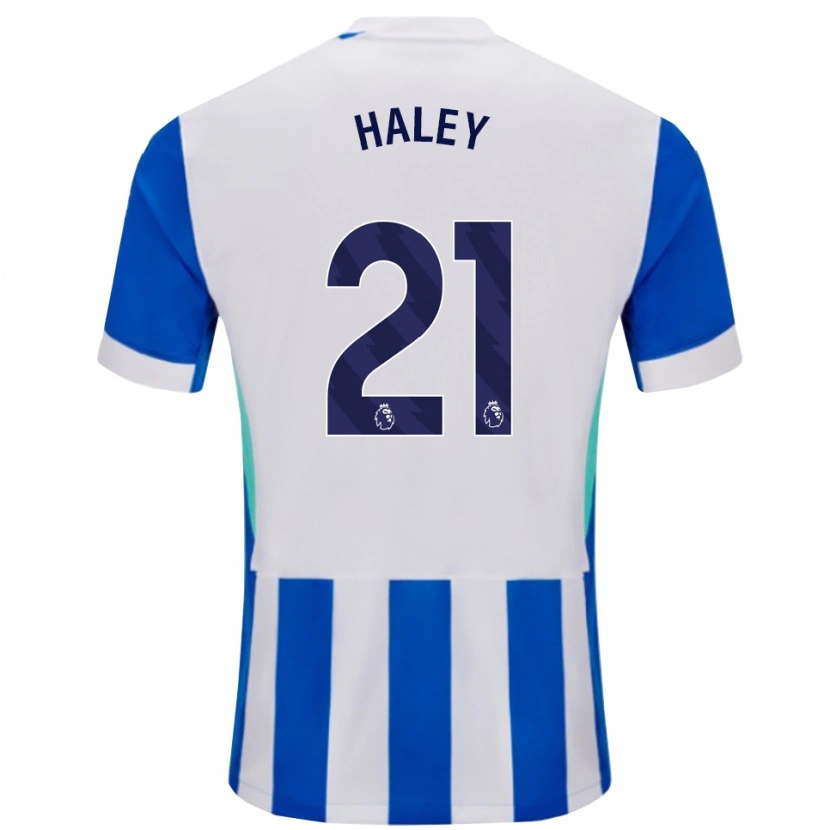 Danxen Kinder Madison Haley #21 Blau Weiß Heimtrikot Trikot 2025/26 T-Shirt