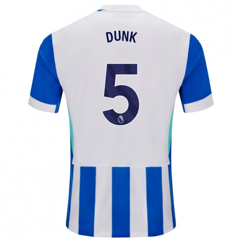 Danxen Kinder Lewis Dunk #5 Blau Weiß Heimtrikot Trikot 2025/26 T-Shirt