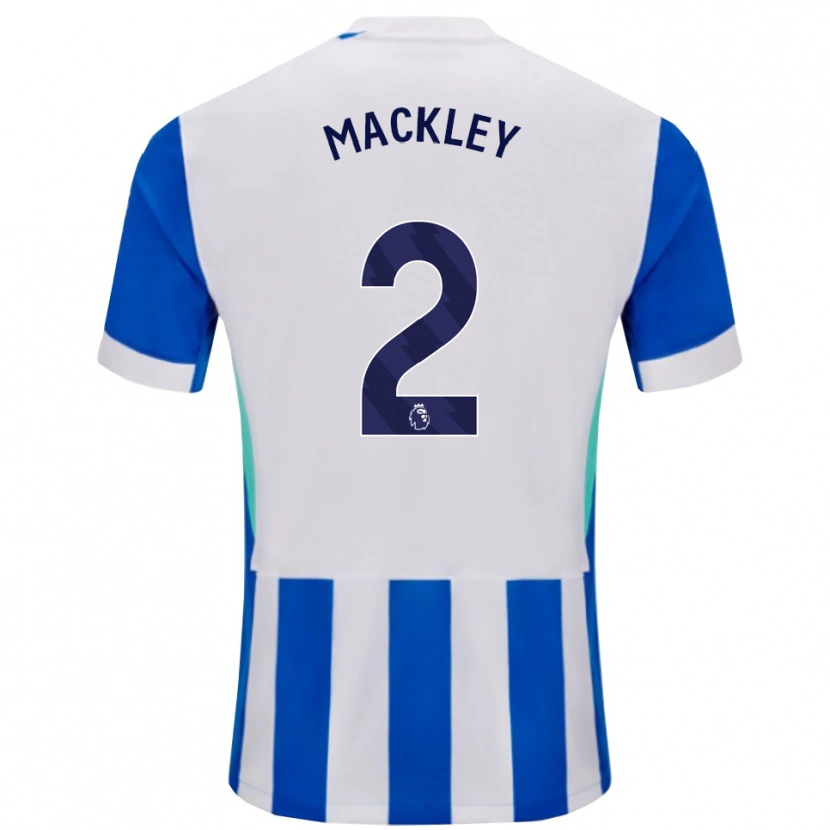 Danxen Kinder Callum Mackley #2 Blau Weiß Heimtrikot Trikot 2025/26 T-Shirt