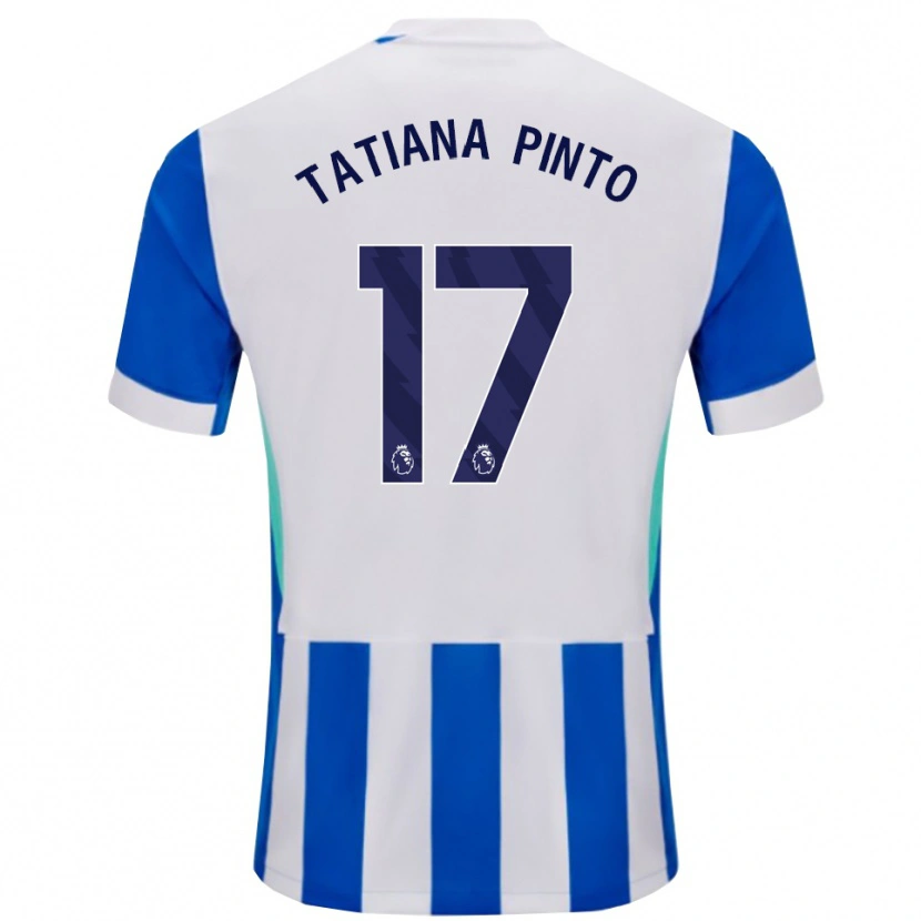 Danxen Kinder Tatiana Vanessa Ferreira Pinto #17 Blau Weiß Heimtrikot Trikot 2025/26 T-Shirt