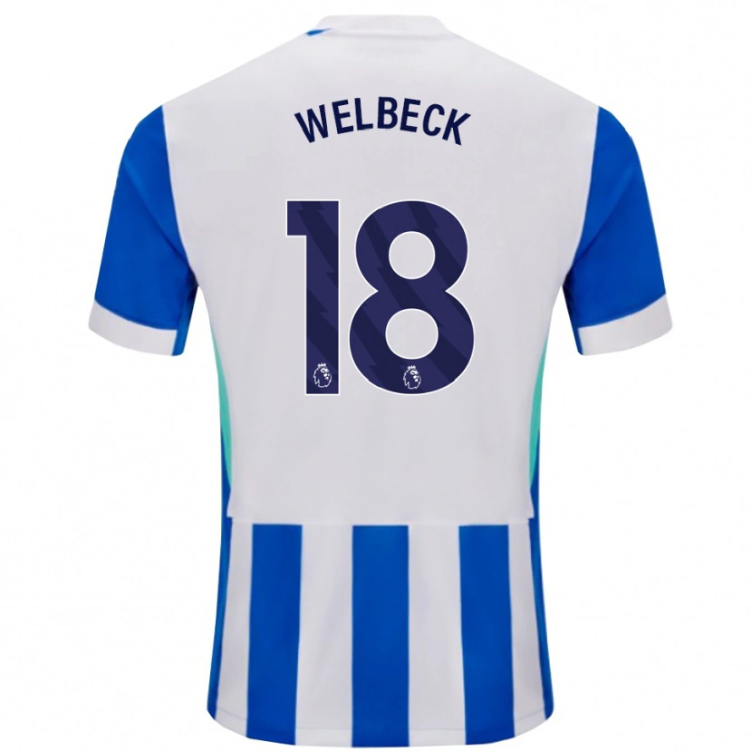 Danxen Kinder Danny Welbeck #18 Blau Weiß Heimtrikot Trikot 2025/26 T-Shirt
