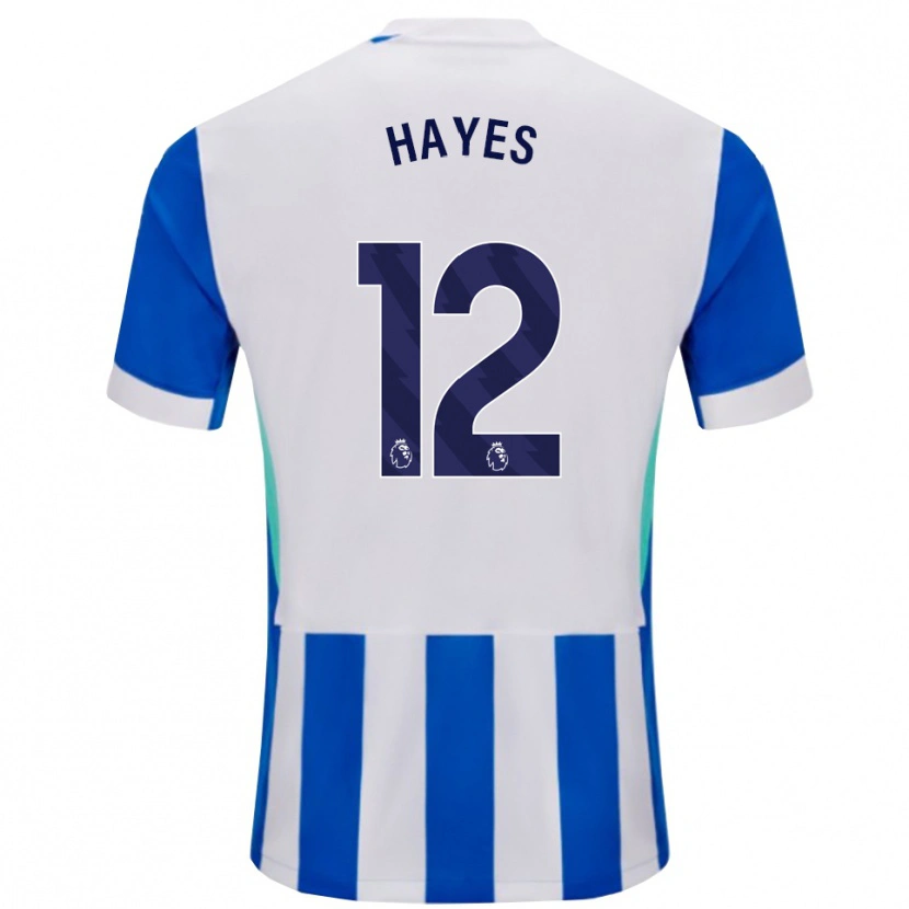 Danxen Kinder Caitlin Hayes #12 Blau Weiß Heimtrikot Trikot 2025/26 T-Shirt