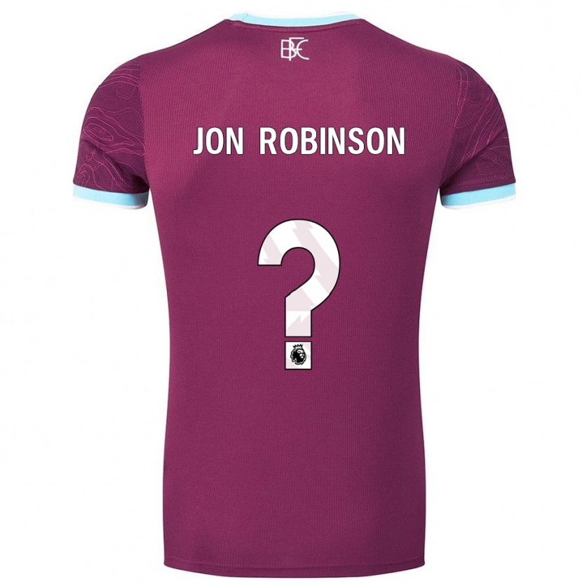 Danxen Kinder Jon Ander Vilar Robinson #0 Burgunderrot Himmelblau Heimtrikot Trikot 2025/26 T-Shirt
