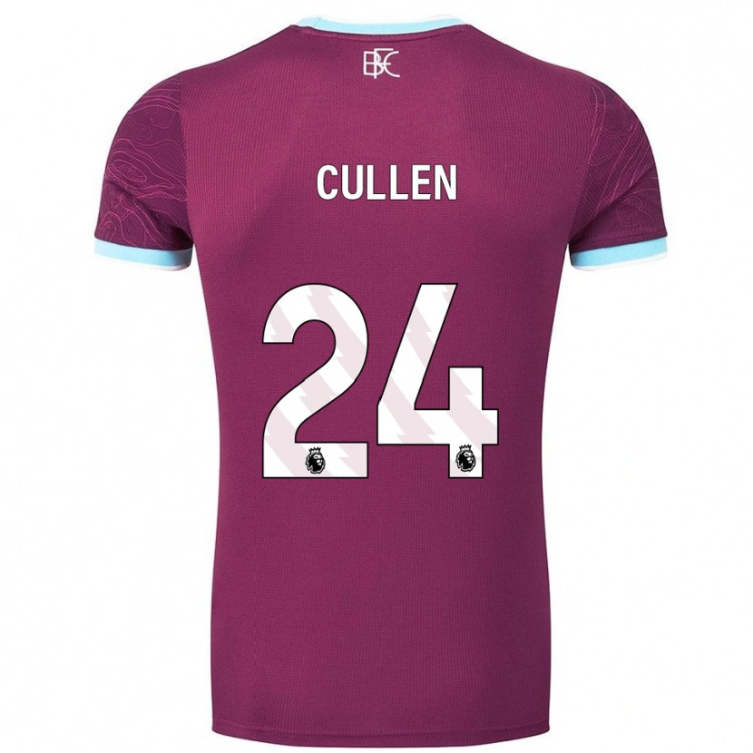 Danxen Kinder Josh Cullen #24 Burgunderrot Himmelblau Heimtrikot Trikot 2025/26 T-Shirt