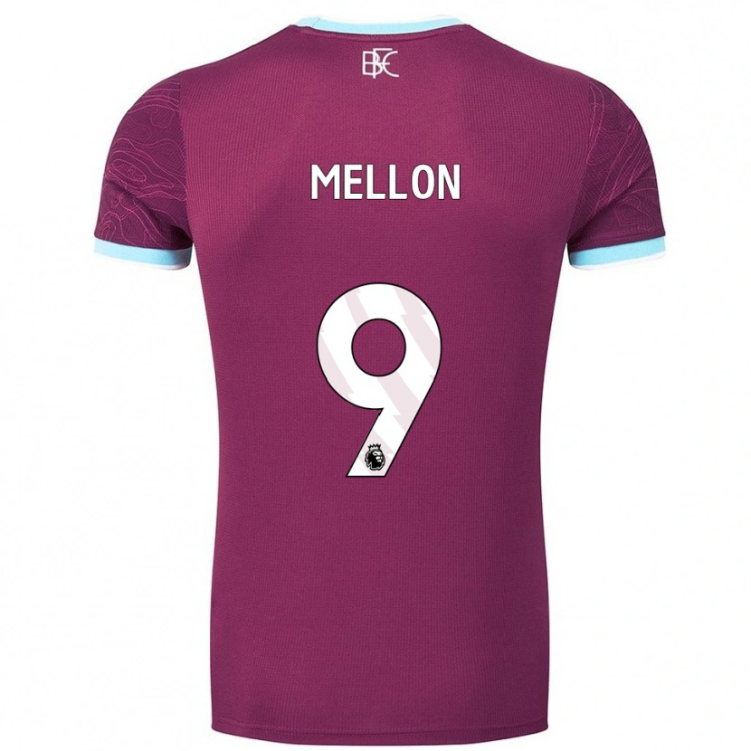 Danxen Kinder Michael Mellon #9 Burgunderrot Himmelblau Heimtrikot Trikot 2025/26 T-Shirt