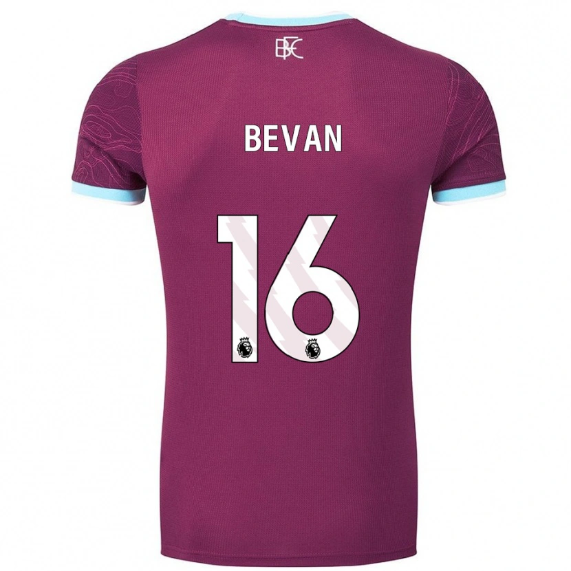 Danxen Kinder Joe Bevan #16 Burgunderrot Himmelblau Heimtrikot Trikot 2025/26 T-Shirt
