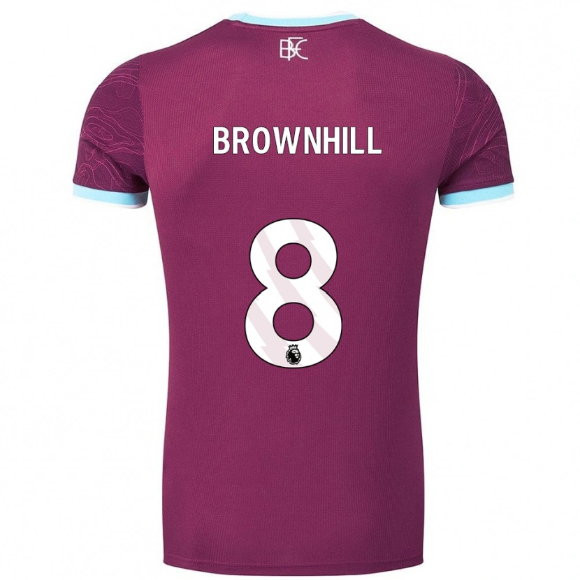 Danxen Kinder Josh Brownhill #8 Burgunderrot Himmelblau Heimtrikot Trikot 2025/26 T-Shirt