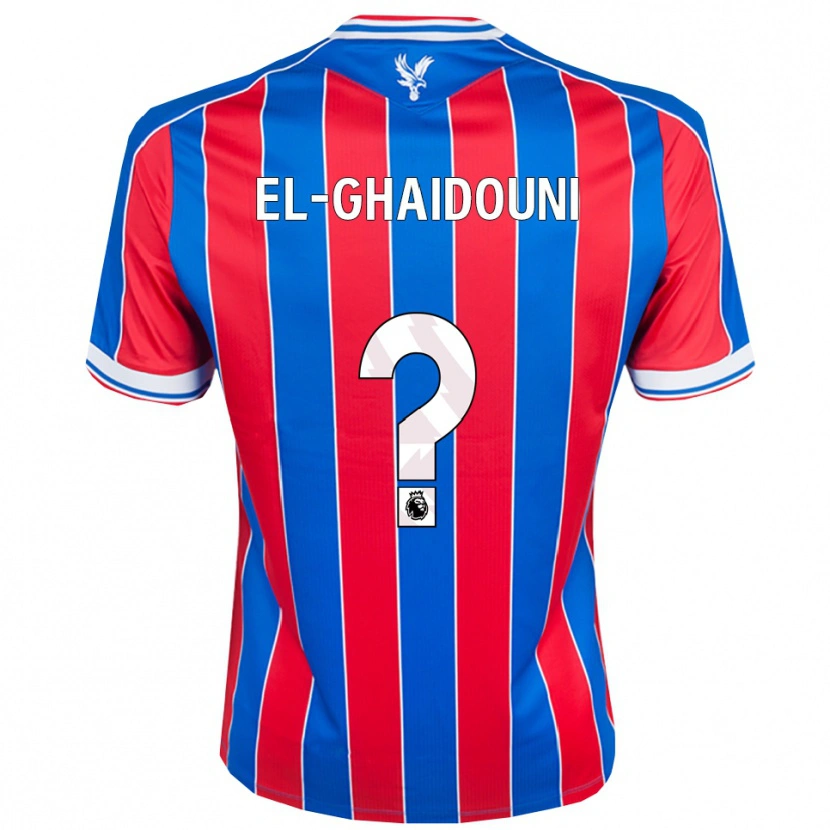 Danxen Kinder Nabil El-Ghaidouni Taitt #0 Blau Rot Weiß Heimtrikot Trikot 2025/26 T-Shirt