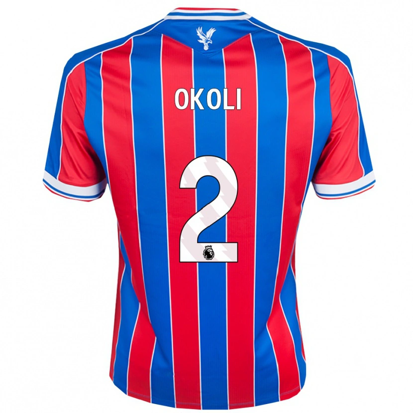 Danxen Kinder Chuks Okoli #2 Blau Rot Weiß Heimtrikot Trikot 2025/26 T-Shirt