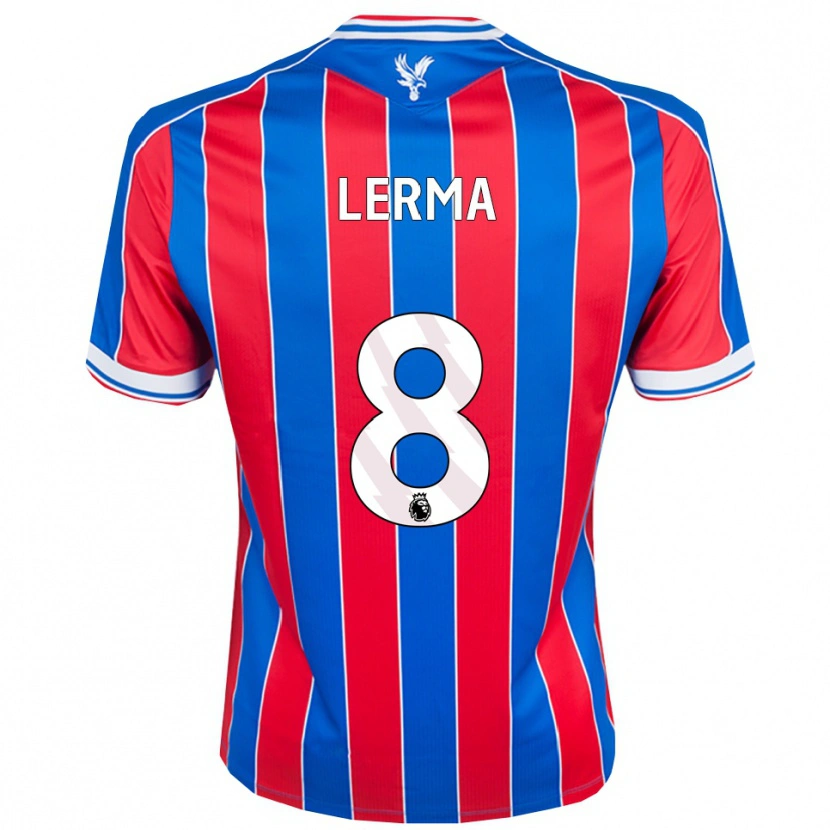 Danxen Kinder Jefferson Lerma #8 Blau Rot Weiß Heimtrikot Trikot 2025/26 T-Shirt