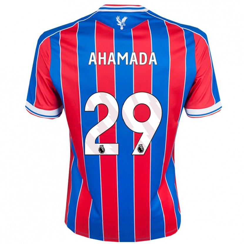 Danxen Kinder Naouirou Ahamada #29 Blau Rot Weiß Heimtrikot Trikot 2025/26 T-Shirt