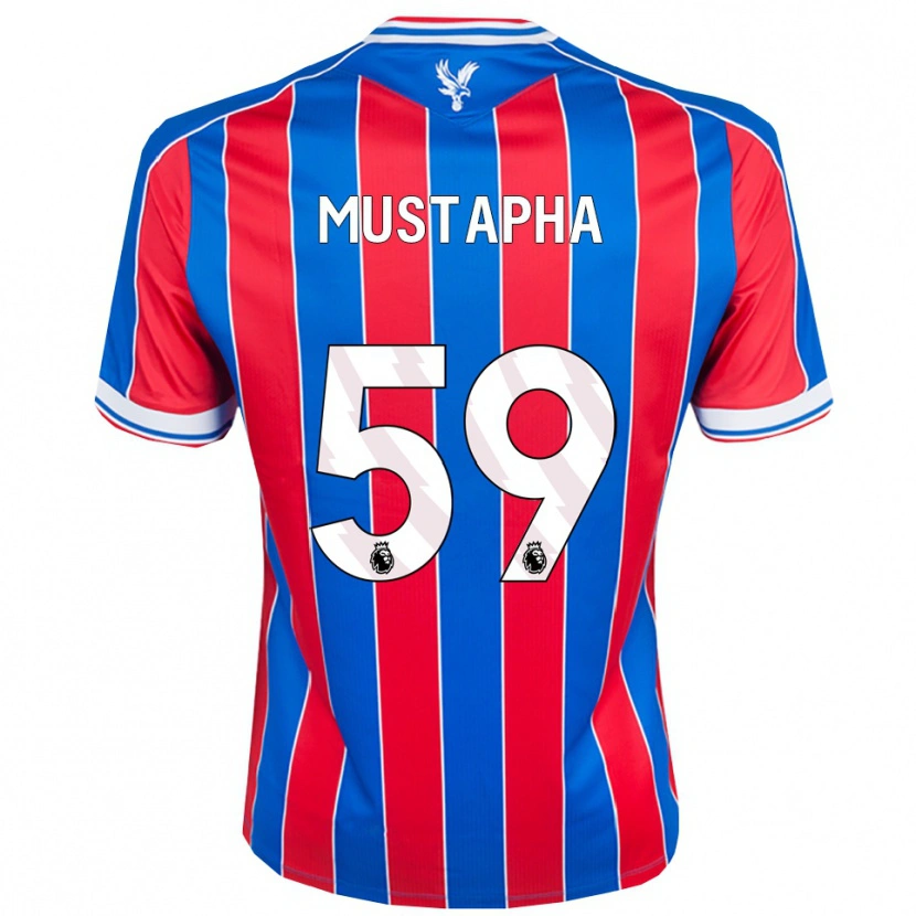 Danxen Kinder Hindolo Mustapha #59 Blau Rot Weiß Heimtrikot Trikot 2025/26 T-Shirt