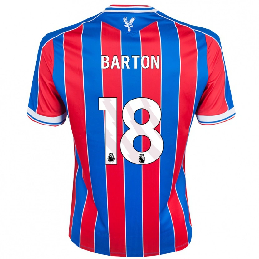 Danxen Kinder Kirsty Barton #18 Blau Rot Weiß Heimtrikot Trikot 2025/26 T-Shirt