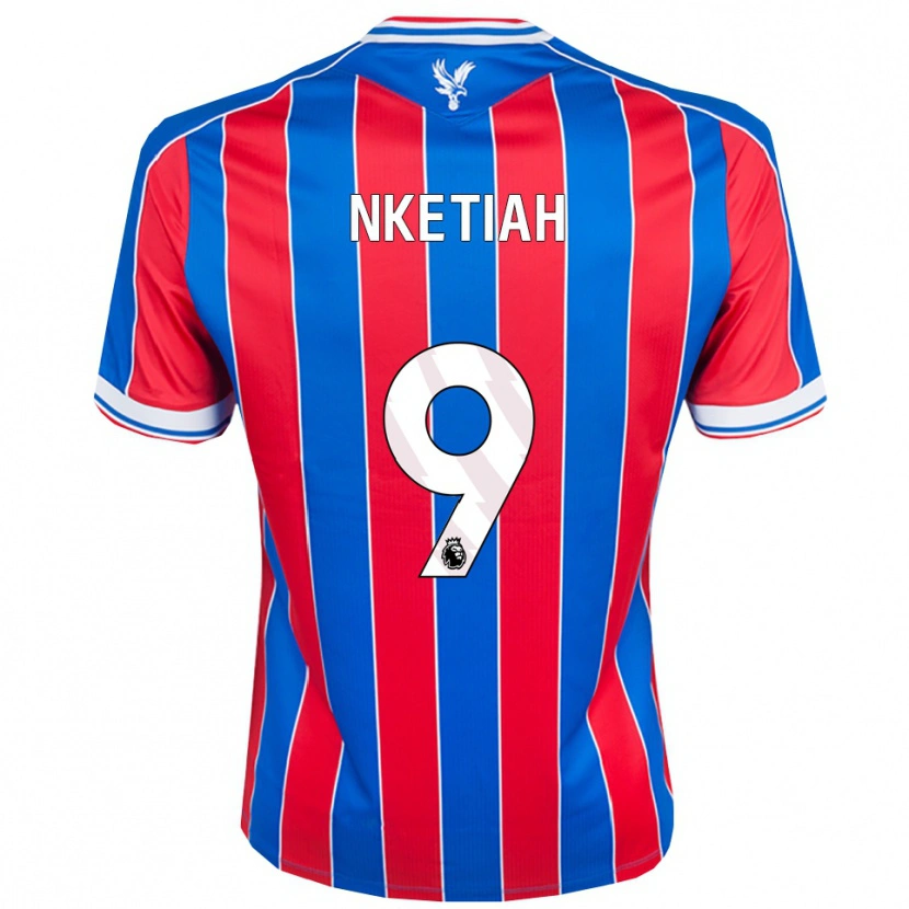 Danxen Kinder Eddie Nketiah #9 Blau Rot Weiß Heimtrikot Trikot 2025/26 T-Shirt