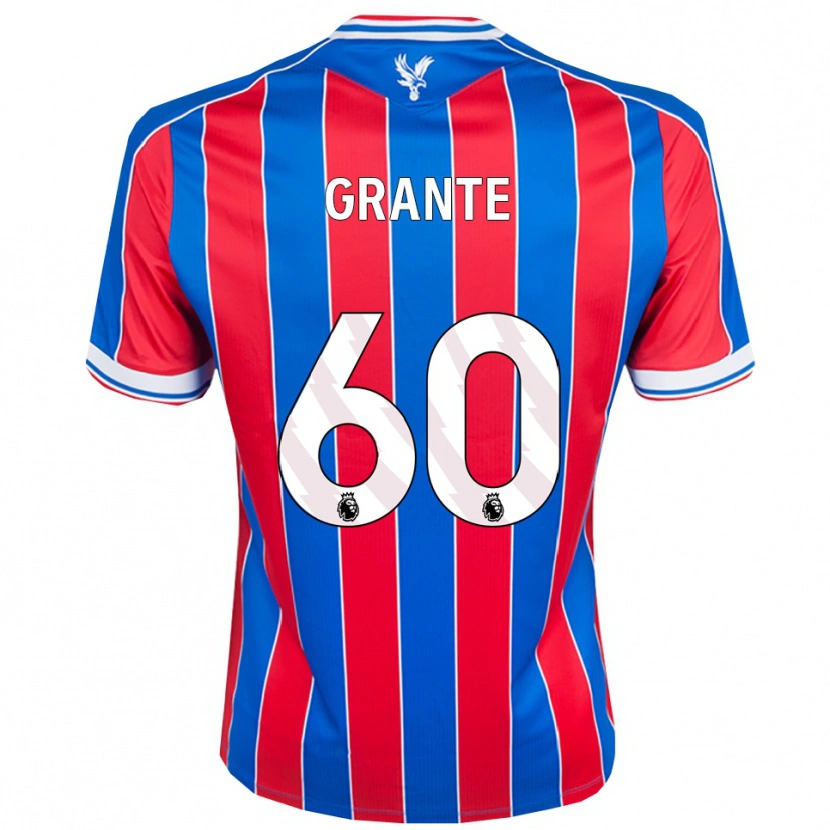 Danxen Kinder Jake Grante #60 Blau Rot Weiß Heimtrikot Trikot 2025/26 T-Shirt