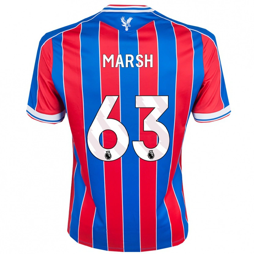 Danxen Kinder Zach Marsh #63 Blau Rot Weiß Heimtrikot Trikot 2025/26 T-Shirt