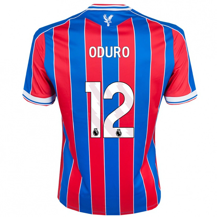 Danxen Kinder Stuart Oduro #12 Blau Rot Weiß Heimtrikot Trikot 2025/26 T-Shirt