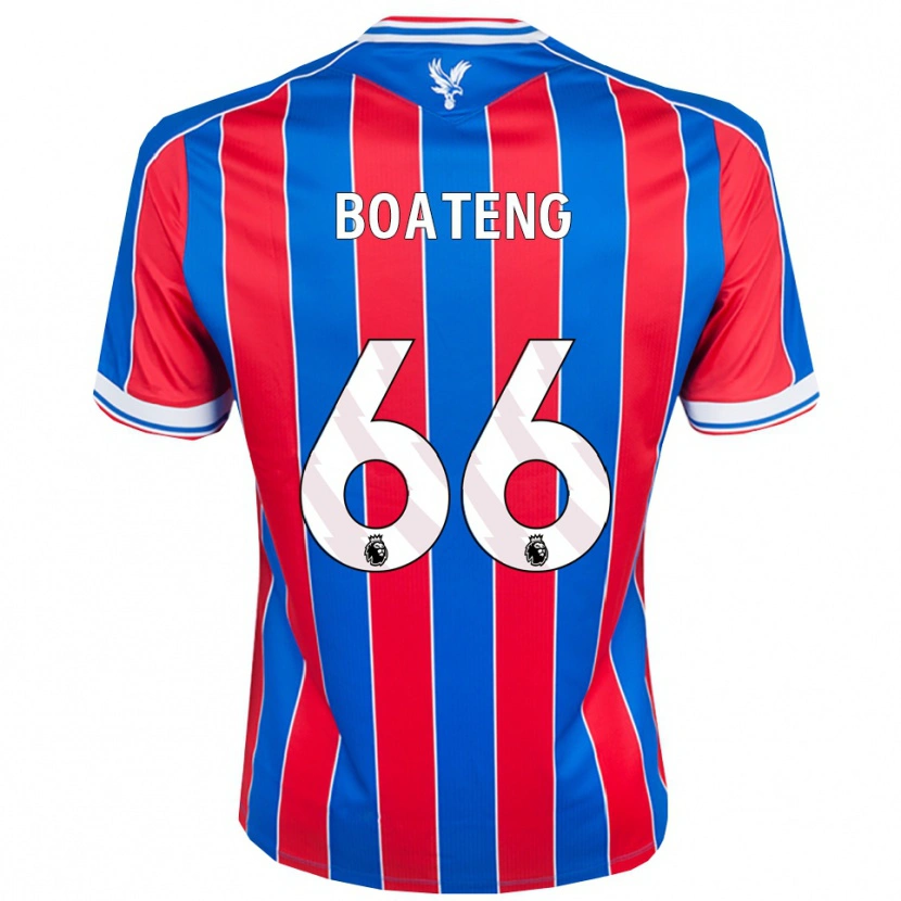 Danxen Kinder David Boateng #66 Blau Rot Weiß Heimtrikot Trikot 2025/26 T-Shirt