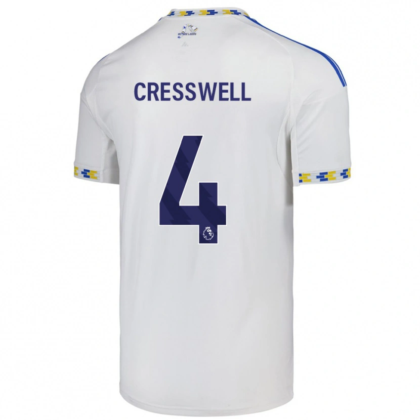 Danxen Kinder Alfie Cresswell #4 Weiß Blau Heimtrikot Trikot 2025/26 T-Shirt