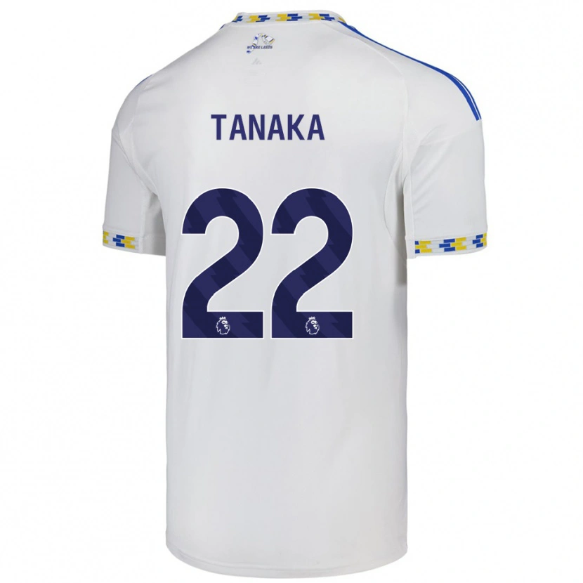 Danxen Kinder Ao Tanaka #22 Weiß Blau Heimtrikot Trikot 2025/26 T-Shirt