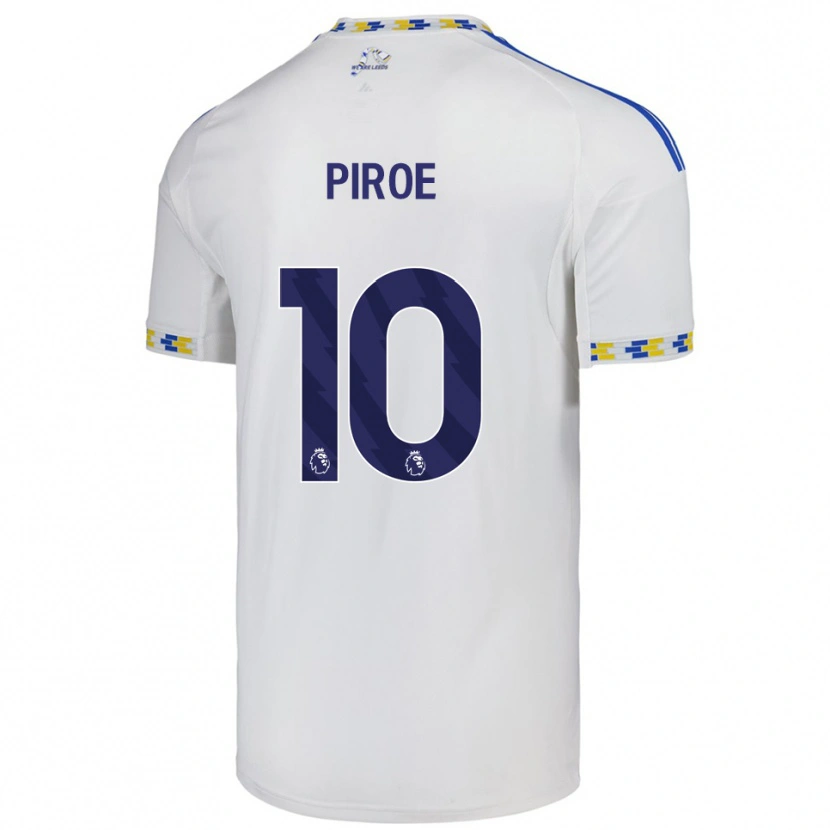 Danxen Kinder Joël Piroe #10 Weiß Blau Heimtrikot Trikot 2025/26 T-Shirt