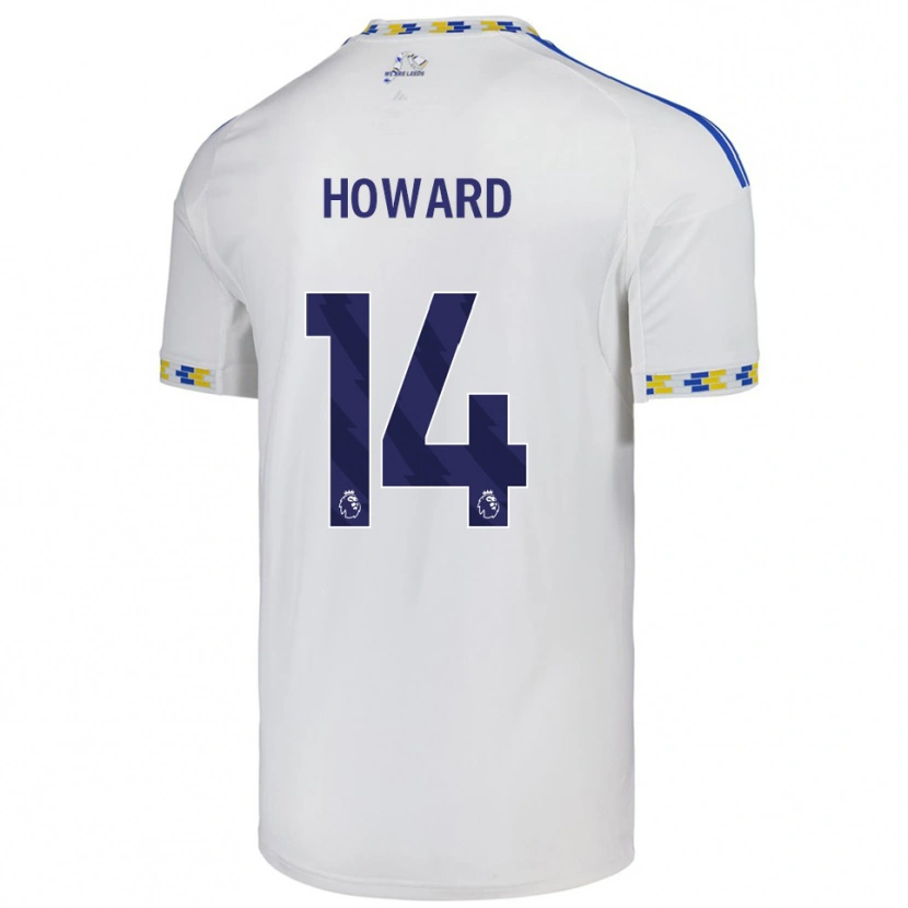Danxen Kinder Jacob Howard #14 Weiß Blau Heimtrikot Trikot 2025/26 T-Shirt